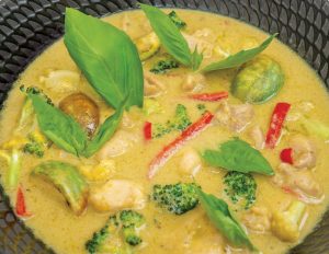 Green Chicken Curry Square